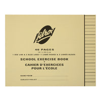 Hilroy - Cahiers d'exercices - ligné - 7 po x 9 po - 40 pages - 20 feuilles - couleurs assorties - paquet de 25-Ligné