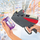 Meto – Étiqueteuse ProLine S 822S1 1 ligne, (9441763)-Gris avec touches rouges. Fabriqué de plastique léger durable - Ergonomique et durable