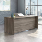 Sauder 71"W La Collection Affirm Bureau - Finition Hudson Elm-Système de gestion des cordons avec deux œillets de bureau pour garder votre bureau désencombré