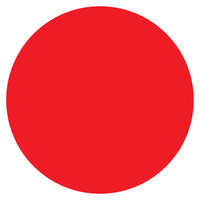 SPC - Étiquette Adhésive Circulaires - 2 po - Rouge - Paquet de 1000-Étiquette adhésive Rouge