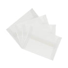 JAM Paper Enveloppes livrets vélin translucide, fini métal. et ferm. gommée, 4 3/4 x 6 1/2 po, incolore, 1000 par paquet-Fermeture : Gomme