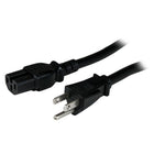 StarTech ® Cordon dââ‚¬â„¢alimentation 14 AWG robuste pour ordinateur, NEMA 5-15P vers C15, 8 pi-Puissance admissible maximale, pour les appareils de plus grande taille