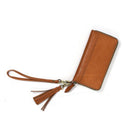 Tolredo Rhea Leather Clutch - Light Brown-Fermoir amovible supplémentaire, pour tenir/accrocher l'embrayage autour du poignet pour un transport pratique