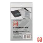 Staples - Recharge pour reliure, 12 feuilles-Recharges pour étui de cartes de visite