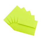 JAM Paper Enveloppes format livret de teinte claire avec fermeture gommée, 4 3/8 x 5 3/4 po, vert lime, 1000/paquet-Fermeture : gomme