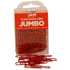 JAM Paper – Ensemble de fournitures de bureau, trombones géants et pince-notes moyens, rouge (4218339re)-Rouge