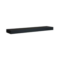 Nexxt – Tablette à rebord murale Maine, 24 po, noir, paquet de 3-Ensemble: livré avec un total de 3 étagères murales de même taille