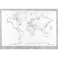 Pacon Corporation – Learning Walls, carte du monde (PAC78770)-Sciences sociales
