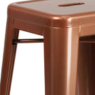Tabouret de bar sans dossier de 30 po, intérieur/extérieur, cuivré (ET-BT3503-30-POC-GG)-S'empile jusqu'à 10 chaises de hauteur