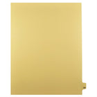Markmaker - Intercalaires imprimes Legal, Chamois, 1/25th coupe, format lettre, sans trous, 25 tabs/PQT, 5 PQT/Boite, Numero 199-Intercalaires imprimes Legal