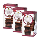 Grandma Wild's - Biscuits aux canneberges enrobes de chocolat au lait - 150 g - paquet de 3-Convient aux vegetariens