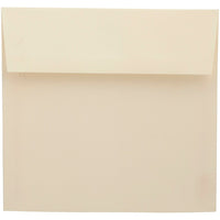 JAM Paper Enveloppes carrées de 8,5 x 8,5 po, blanc crème Mohawk opaque, 50/paquet-Enveloppes carrées en papier blanc crème Mohawk opaque