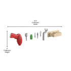 Flash Furniture - Ensemble d'accessoires Bright Beginnings de qualite commerciale à outils de 8 pieces avec porte-outils-Meches interchangeables pour un jeu varie