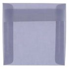 JAM Paper Enveloppes carrées translucides, 8,5 x 8,5 po, violet glycine, 250/paquet-Enveloppes en papier translucide violet glycine