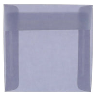JAM Paper Enveloppes carrées translucides, 8,5 x 8,5 po, violet glycine, 250/paquet-Enveloppes en papier translucide violet glycine