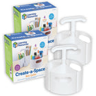 Learning Resources - Create-A-Space™ Mini-Center Blanc, Pack de 2-Organisez vos petits espaces avec cette version compacte de notre organisateur populaire !
