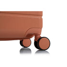 Champs - Ensemble de bagages rigide extensible 3 pieces Linen - Coral-Possibilite d'extension sur la valise 24 po et la valise 28