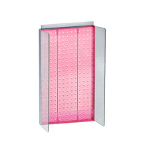 Azar Displays – Présentoir Powerwing à panneau perforé, 22 x 13,5 po, rose (700355-PNK)-En panneau perforé