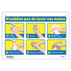 Zenith - Enseigne avec pictogramme - N'oubliez pas de lavez vos mains - 7" x 10" - Aluminium-N'oubliez pas de lavez vos main