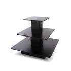 Can-Bramar - Econoline Table de présentation de marchandisage carrée à 3 niveaux - 48po P x 48po L x 42po H - Érable-Surface en mélamine durable de 3/4po d'épaisseur