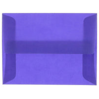 JAM Paper Enveloppes translucides A2, bleu primaire, 250/paquet-Enveloppes en papier translucide bleu primaire