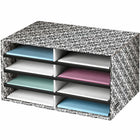 Fellowes - Bankers Box Trieurs de documents - Brocade, Lettre, blanc/noir-Permet d’organiser le courrier, les formulaires, les fiches produits ou tout autre document au format lettre