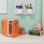 Coca-Cola - Fanta Mini refroidisseur/chauffe-réfrigérateur thermoélectrique portable 6 canettes - 4 L / 4,2 qt-Adaptateurs de 12 V CC/110 VCA inclus