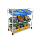 Copernicus – Chariot pour bacs à livres, à niveaux, avec ensemble de bacs Tub standard-Ces chariots sont d'une hauteur idéale pour permettre aux élèves et aux enseignants de voir et de retirer des livres