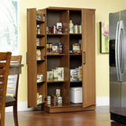 Sauder – Armoire de rangement Home Plus, large, fini chêne Sienne-3