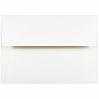JAM Paper Enveloppes livret Strathmore avec fermeture gommée, fini noir, 4 3/8 x 5 3/4 po, blanc brillant, 1000/pqt-Blanc brillant