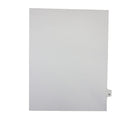 Mark Maker – Onglets séparateurs juridiques blancs, 1/26 onglets, format lettre, sans trous, lettre W, 25/paquet-Onglets séparateurs blancs, 1/26 onglets