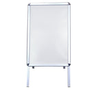 Eddie's - Cadre Tableau de marqueurs blancs et porte-affiches - 28,75" x 18,75" (surface d'écriture) - Aluminium (130445-1)-Surface visible de 28-3/4" X 18-3/4".