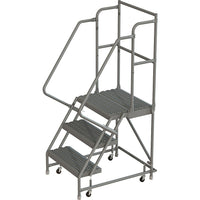 Tri-Arc Manufacturing – Escabeau roulant, marche sup. prof.; haut. platef. : 30 po, marches : 3, largeur : 16 po (KDSR103162-D2)-No de marches : 3