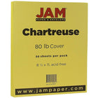 Papier cartonné mat 80 lb 8 1/2"X11", vert, pqt/50-1