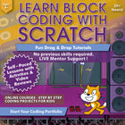 Simply Coding - Codage pour les enfants Apprenez le codage par blocs avec le cours Scratch à partir de 8 ans [téléchargement]-Les avantages du cours incluent : l'assistance d'un mentor en direct, du contenu d'apprentissage interactif, des activités étape par étape, des critiques vidéo et des leçons, de vrais projets de codage et des mises à jour gratuites à vie