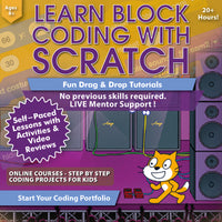 Simply Coding - Codage pour les enfants Apprenez le codage par blocs avec le cours Scratch à partir de 8 ans [téléchargement]-Les avantages du cours incluent : l'assistance d'un mentor en direct, du contenu d'apprentissage interactif, des activités étape par étape, des critiques vidéo et des leçons, de vrais projets de codage et des mises à jour gratuites à vie