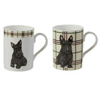 Roy Kirkham – Tasses à motif chien Scottie, forme Lucy, paq./6-Matériel : porcelaine fine