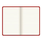 Letts - Cahier de notes Icon - 7-5/8" x 5" - Rouge-Couverture rigide avec bords tournés rouge