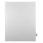 Markmaker - Intercalaires imprimes Legal, Blanc, 1/25th coupe, format lettre, sans trous, 25 tabs/PQT, 5 PQT/Boite, Numero 147-Intercalaires imprimes Legal