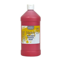 Little Masters - Peinture lavable non toxique, 32 oz, rouge (RPC213720)-Cette peinture lavable ne laisse pas de taches sur la peau