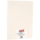 Jam Paper Papier vélin Strathmore, 8 1/2 x 14 po, blanc naturel, paq./100-Fini vélin blanc naturel