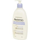 AVEENO – Lotion hydratante apaise stress - 532 mL-Cette lotion hydratante combine les propriétés apaisantes de l'avoine colloïdale naturelle, connue depuis longtemps pour sa capacité à hydrater, avec les parfums relaxants des huiles essentielles de lavande, de camomille et d'ylang-ylang, connues pour leurs bienfaits calmants.