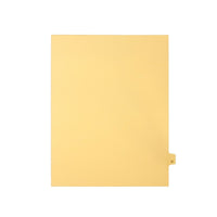 Mark Maker – Onglets séparateurs juridiques beiges, 1/26 onglets, format lettre, sans trous, lettre W, 25/paquet-Onglets séparateurs beiges, 1/26 onglets