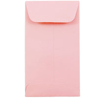 JAM Paper Enveloppes à monnaie no 6, 3 3/8 x 6 po, rose layette, 500/paquet-Enveloppes à monnaie
