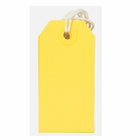 Jam Paper - Étiquettes Cadeaux avec Cordon - Petit - 3 1/4 po x 1 5/8 po - Jaune - 100 Pack-Quantité : 100 étiquettes cadeaux par paquet