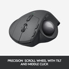 Logitech MX ERGO PLUS Trackball Sans Fil pour PC et Mac - Noir-Son autonomie peut atteindre 4 mois avec une charge complète. Une seule minute de charge permet une journée entière d’utilisation