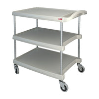 Mycart – Chariot utilitaire, 400 lb, 3 tablettes, 20 x 35 1/2 po (MY2030-34BL)-Nombre de tablettes : 3