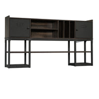 Sauder - La Collection Foundry Road Surmeuble - Finition Carbon Oak-Se fixe sur le bureau 428157 de 72 x 24 po. ou 428158 de 72 x 30 po.