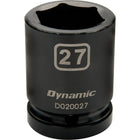 Dynamic Tools – Douilles métriques à chocs 6 pans de 3/4 po, 33 mm, longueur standard-Taille : 33 mm