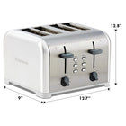 Kenmore - Grille-pain à 4 tranches avec commandes doubles - Blanc-Le levier à haute levee vous permet de retirer en toute securite de petits morceaux de pain grille